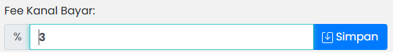 Setting Fee Kanal Bayar