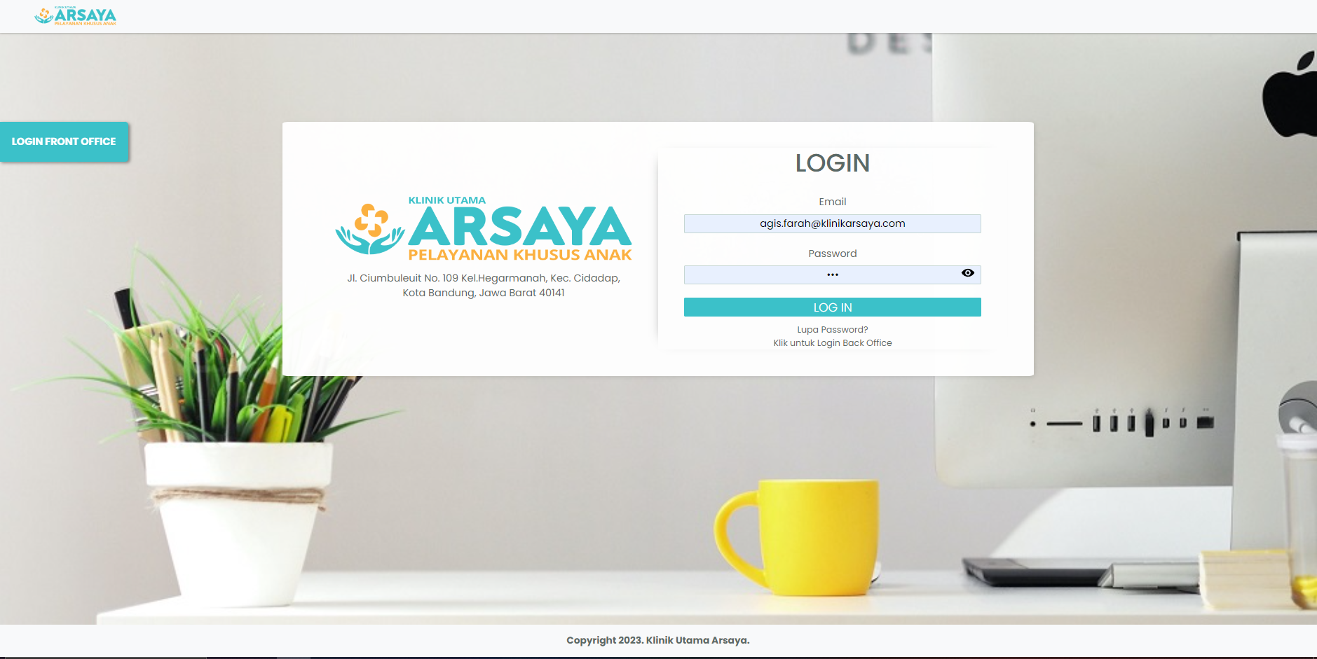 Login Front Page